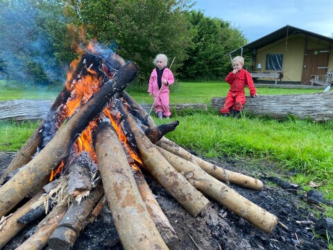 Fikkie stoken bij Boerderij Den Branderhorst Gelderland